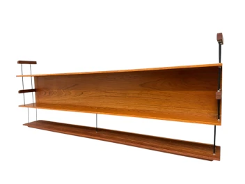 Mid-Century Modern Wall Mounted Shelf by Walter Wirtz for Wilhelm Renz, 1960s
